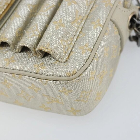 LOUIS VUITTON Monogram Shine McKenna Shoulder Bag Gold M92363 LV Auth hk3048 - Picture 4 of 16